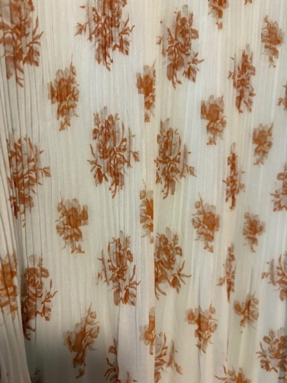 Wilfred Floral Pleated Long Sleeve Dress | Size L | Boho Romantic - Picture 4 of 4